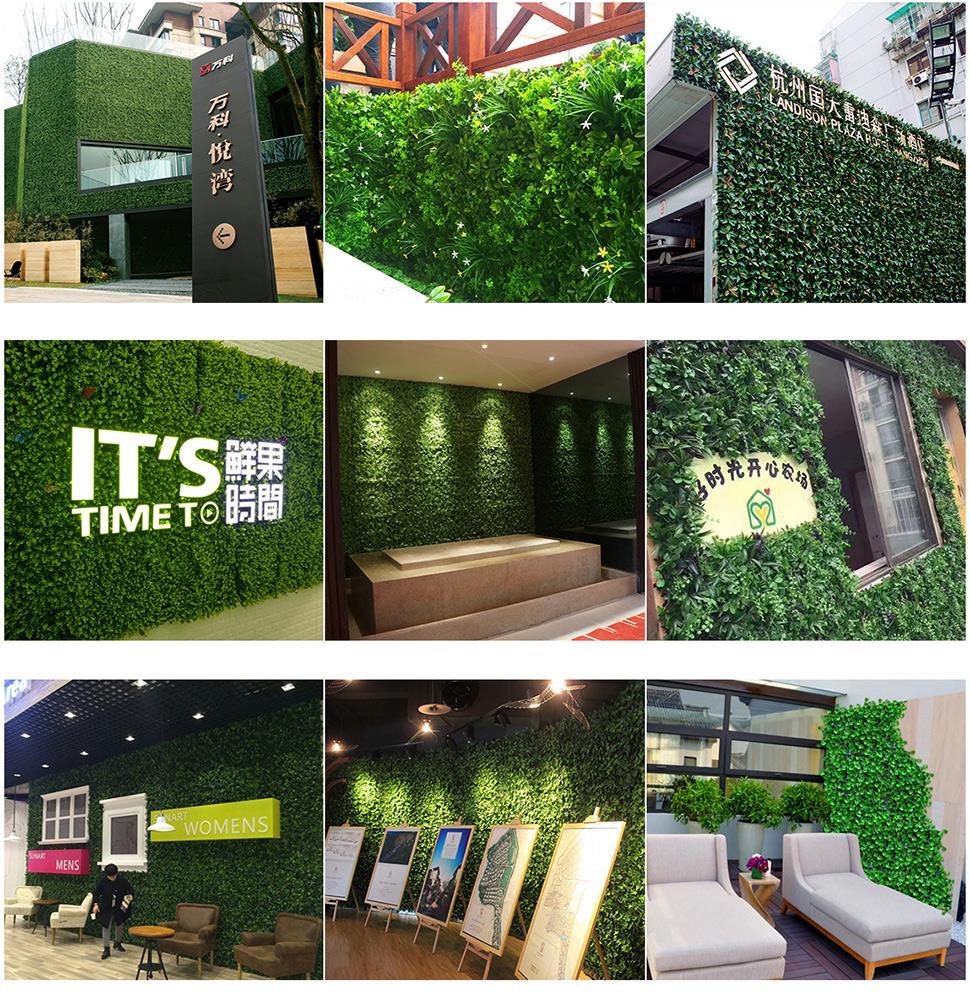 customer cases of green walls