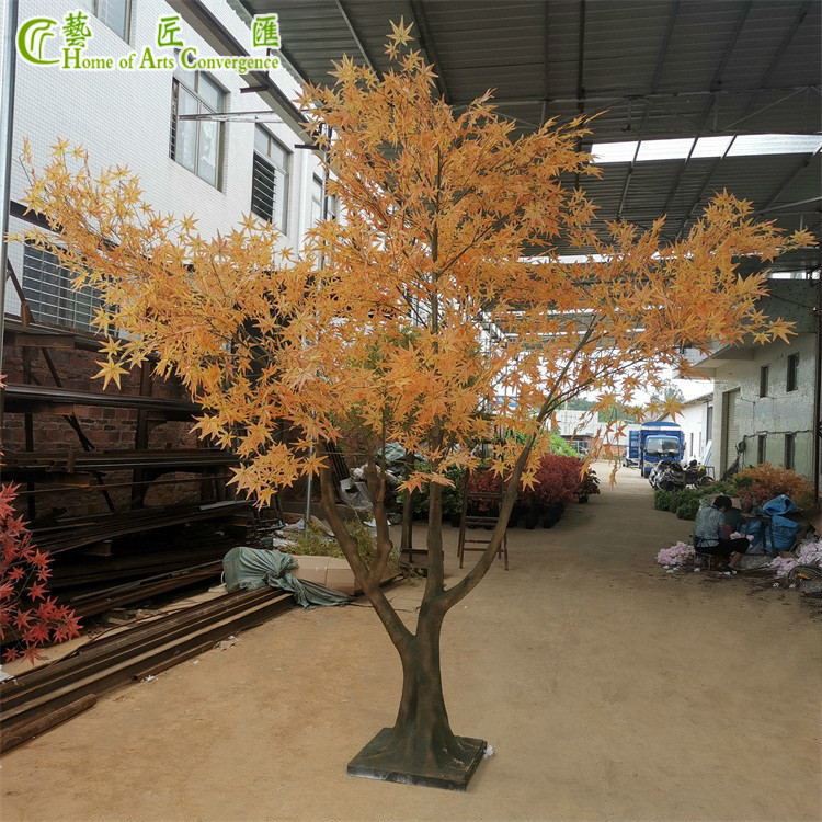 Decorative Big Autumnal Faux Maple Tree