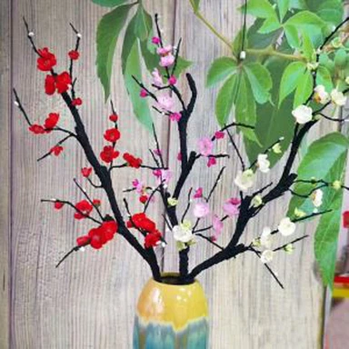 Flor de ciruelo de rama seca artificial