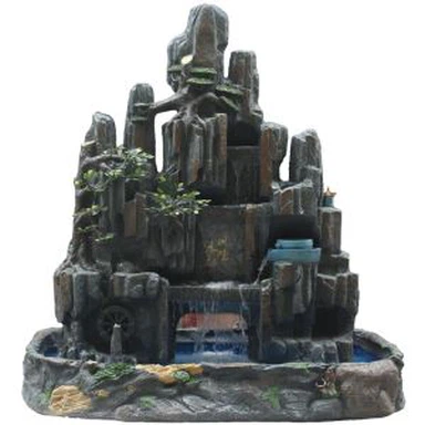 Jardín de rocalla artificial del jardín