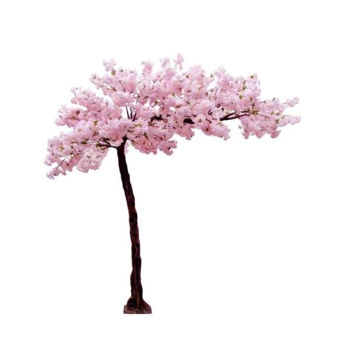 Árbol de flor de cerezo de Sakura artificial de seda interior