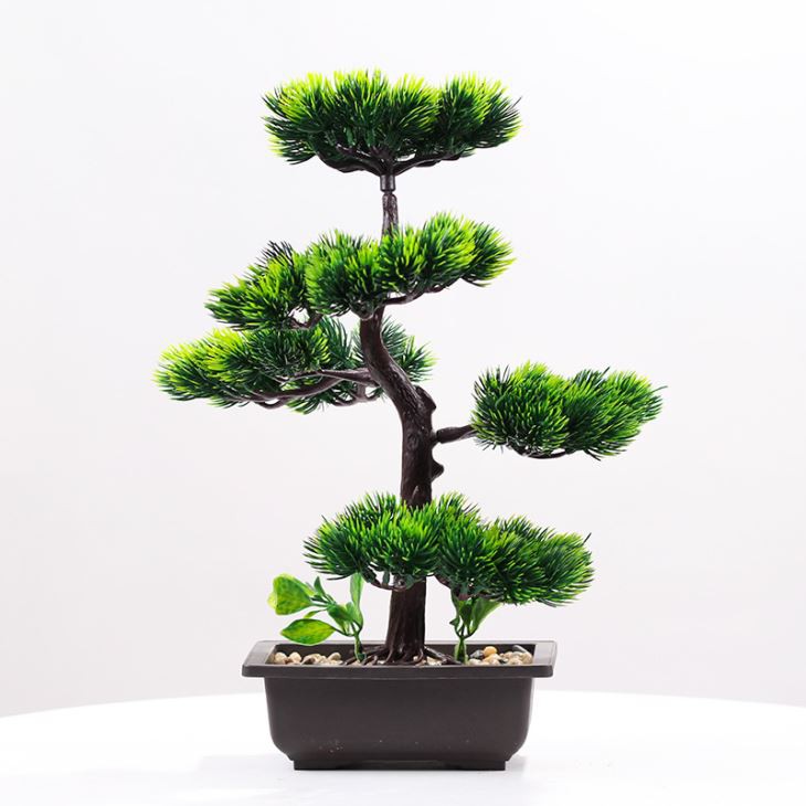 Artificial Bonsai Plant Guest Greeting Pine