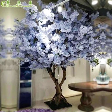 Árboles de cerezo azul artificial barato